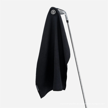 Microfiber Personal Logo Golf Toalha com clipe